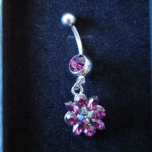 Jewel Flower Belly Ring NWOT
